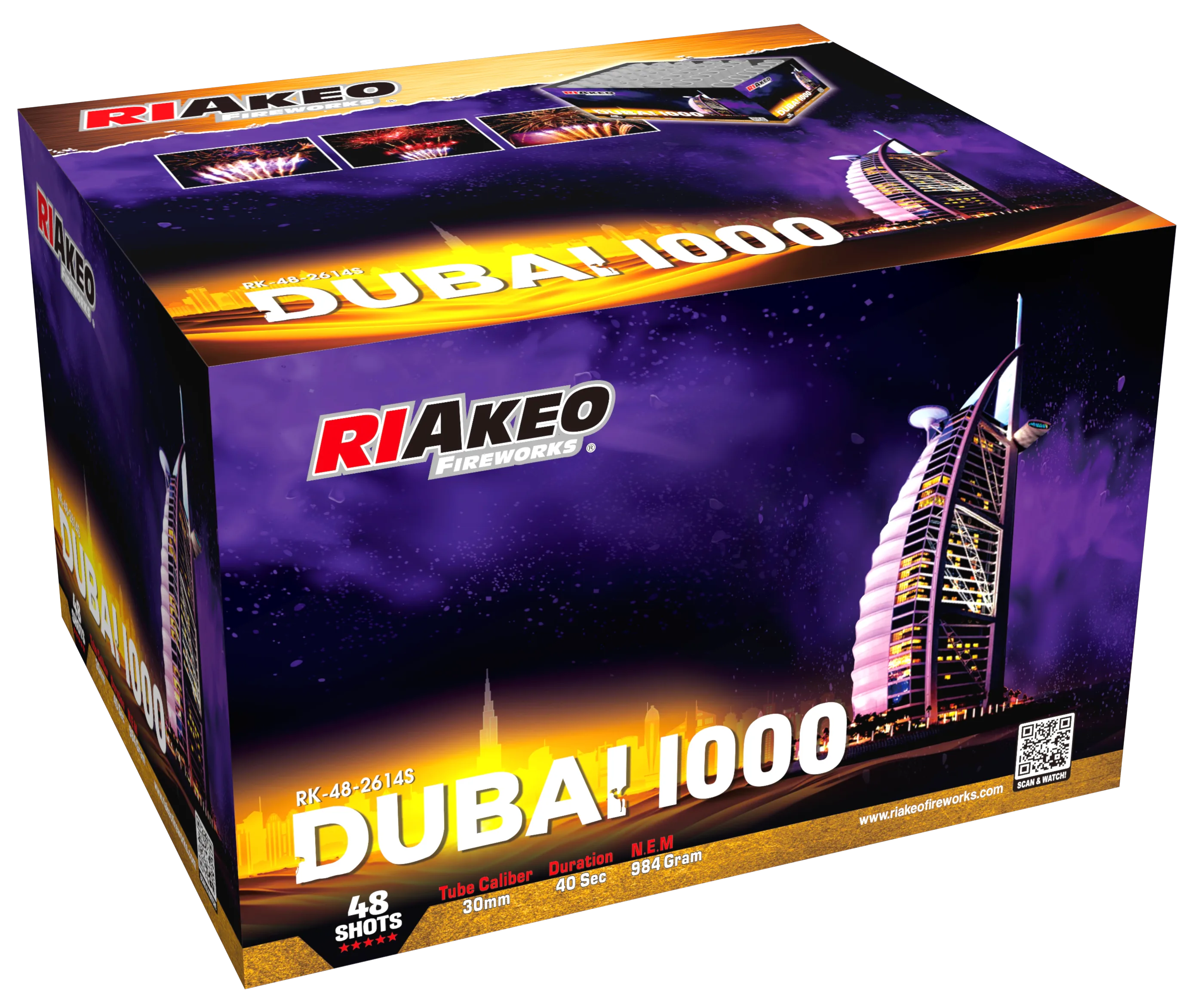 Riakeo Dubai 1000 – Produktverpackung