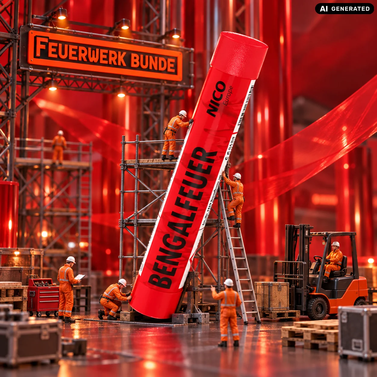 Bengalfeuer rot