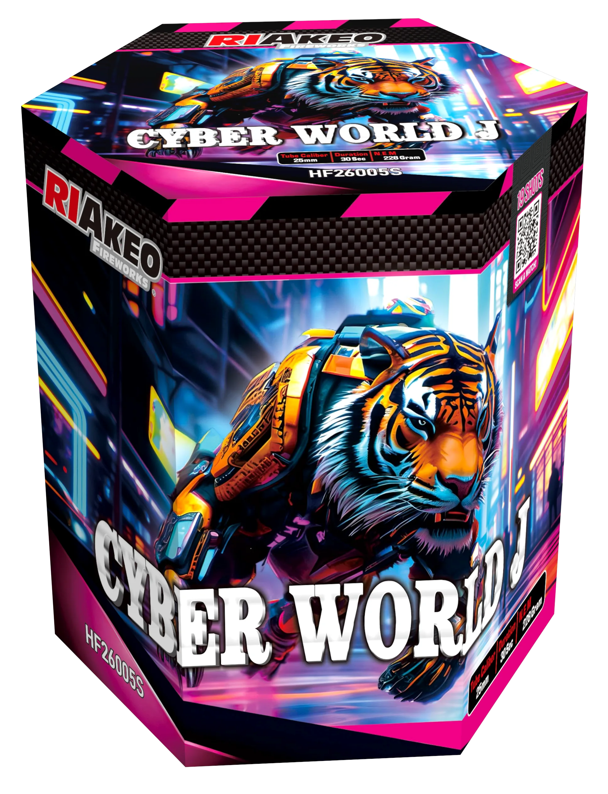 Riakeo Cyber World Pink Tiger – Produktverpackung