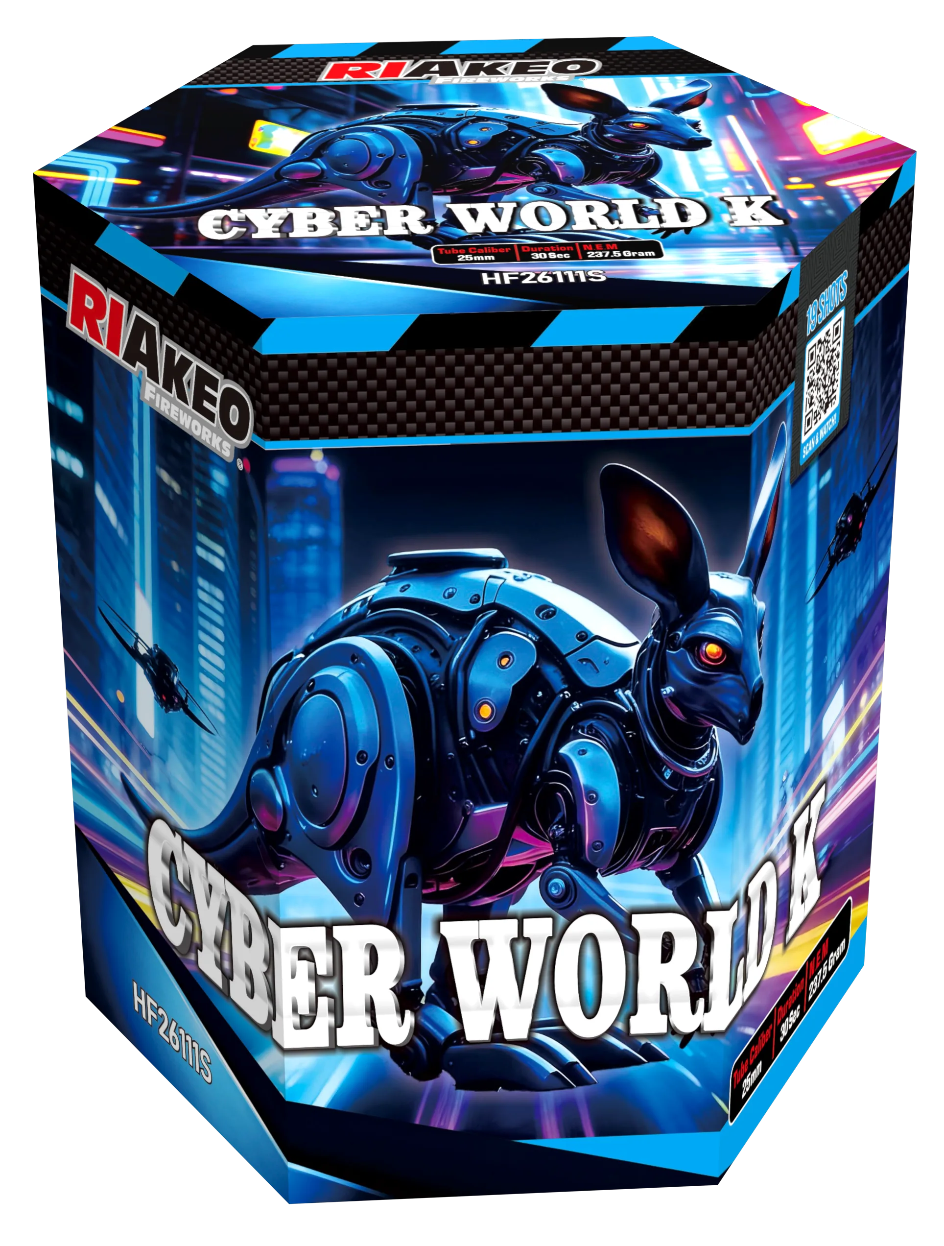 Riakeo Cyber World Blaues Känguru – Produktverpackung