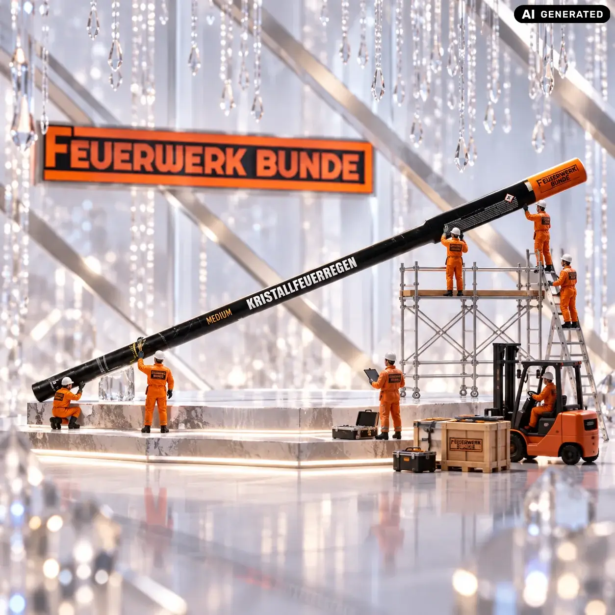 Kristallfeuerregen Medium