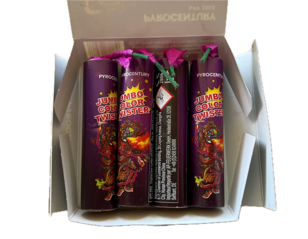 Pyrocentury Jumbo Color Twister Bodenwirbel – Produktverpackung